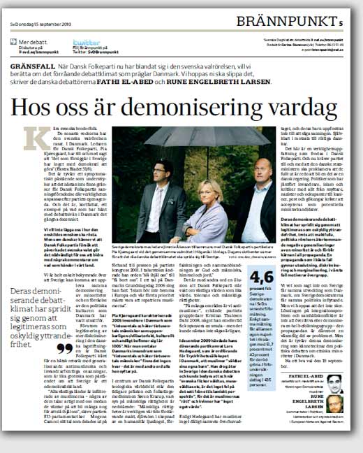 Kronik af Rune Engelbreth Larsen og Fathi El-Abed
