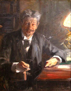 Georg Morris Cohen Brandes - skitse af P.S. Krøyer